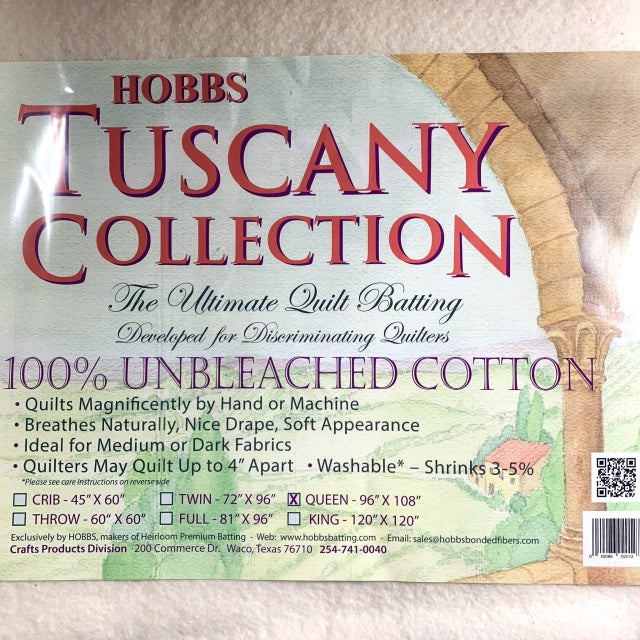 Hobbs TW96 Batting Tuscany Washable Wool, 96 x 108/Queen